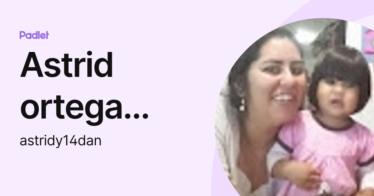 Astrid ortega torres (astridy14dan) profile | Padlet