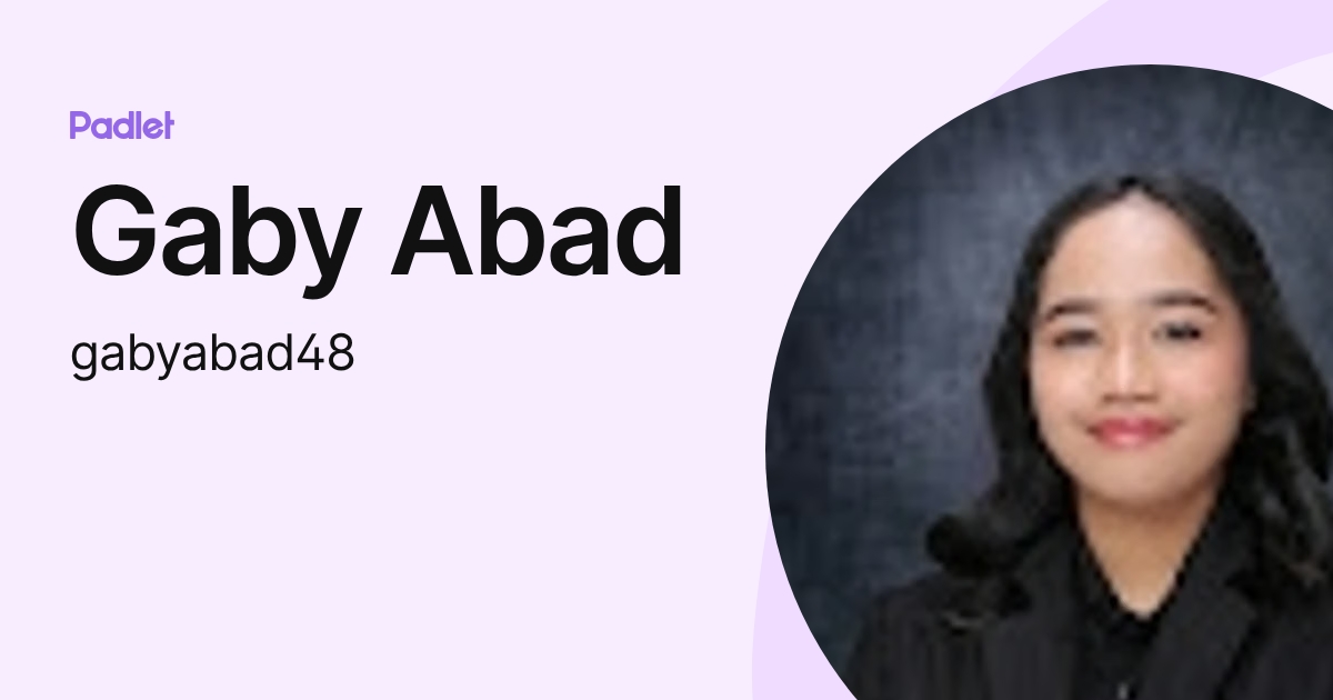 Gaby Abad (gabyabad48) profile | Padlet