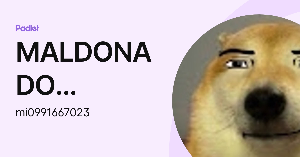 MALDONADO DOMÍNGUEZ MIGUEL ÁNGEL (mi0991667023) profile | Padlet