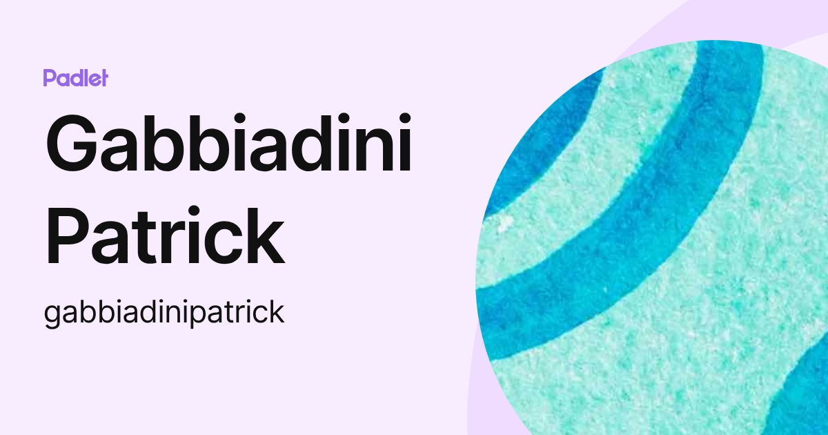 Gabbiadini Patrick (gabbiadinipatrick) profile | Padlet