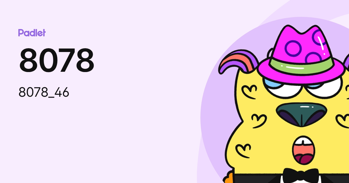 8078 (8078_46) profile | Padlet