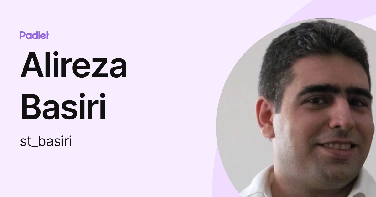 Alireza Basiri (st_basiri) profile | Padlet