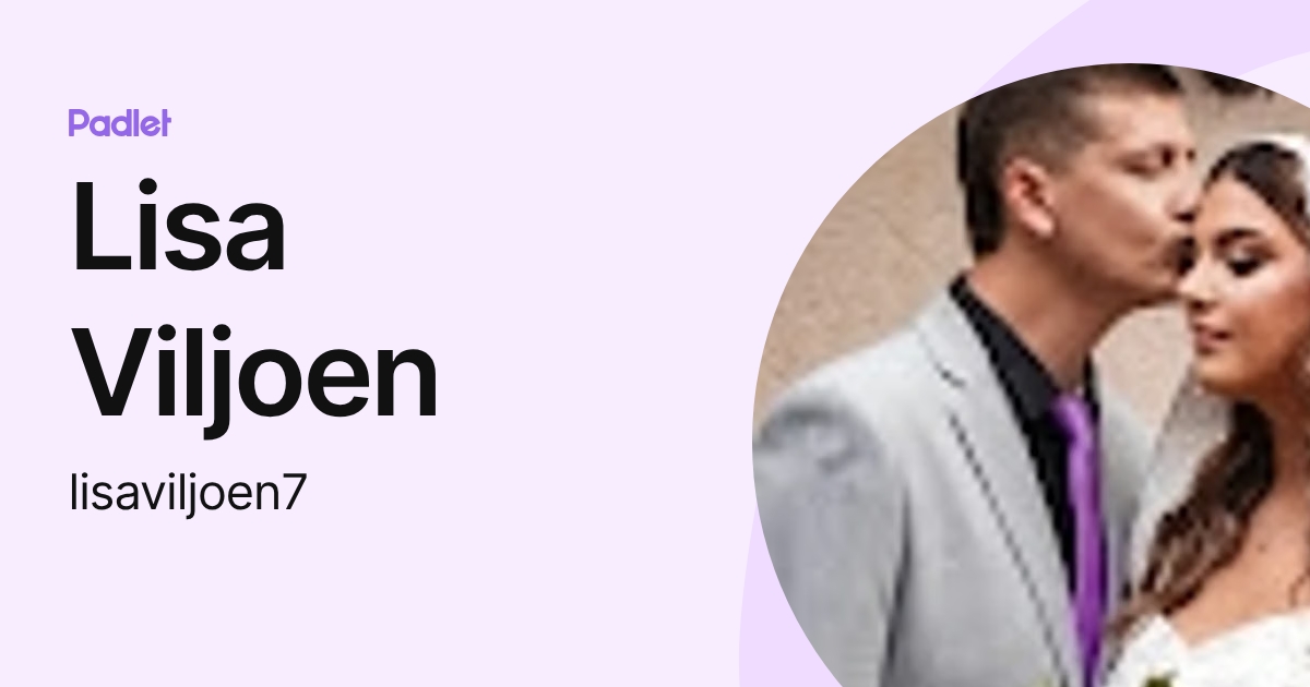 Lisa Viljoen (lisaviljoen7) profile | Padlet