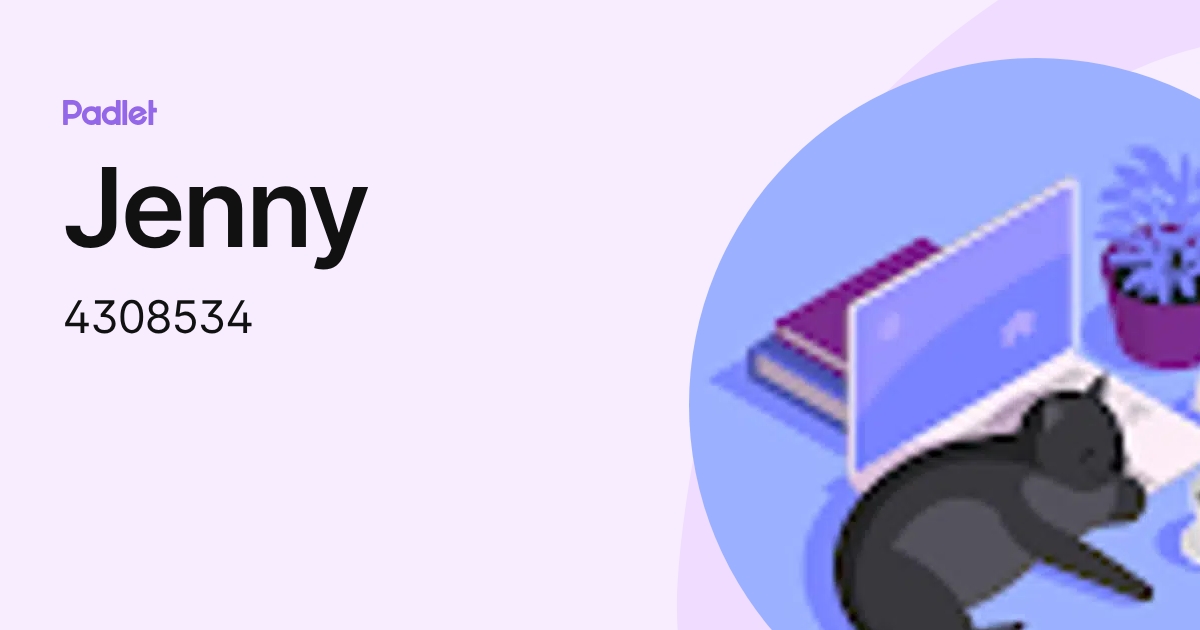 Jenny (4308534) profile | Padlet