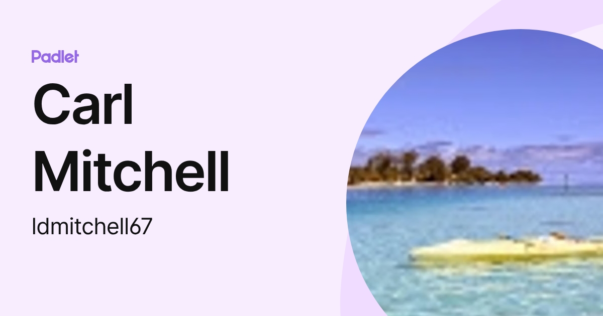 Carl Mitchell (ldmitchell67) profile | Padlet