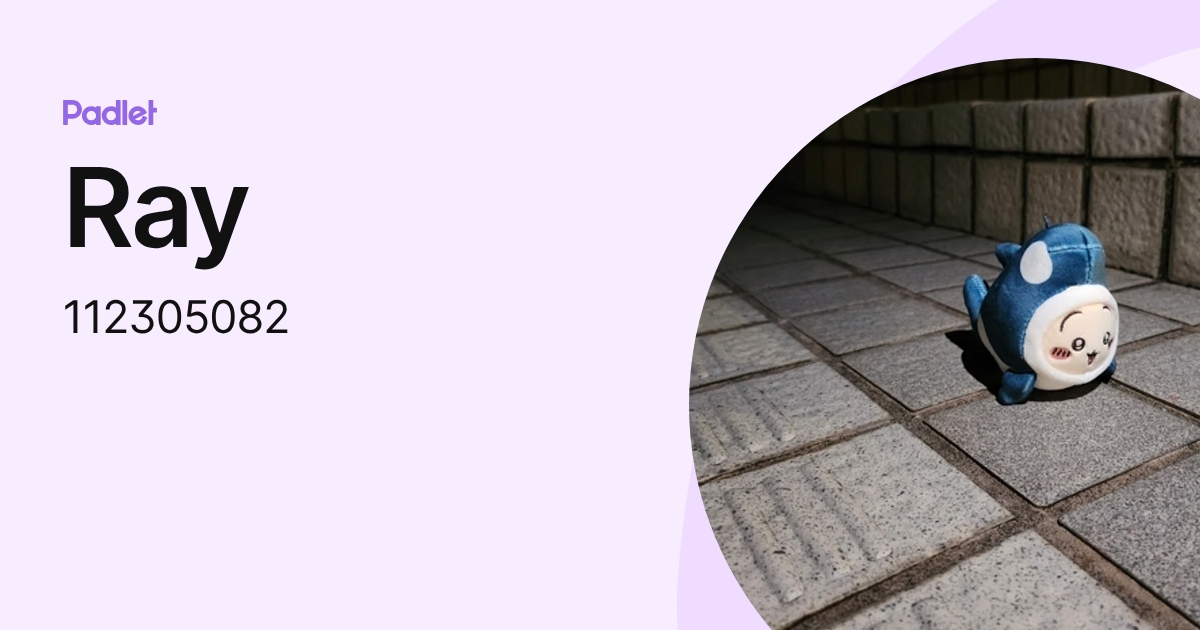Ray (112305082) profile | Padlet