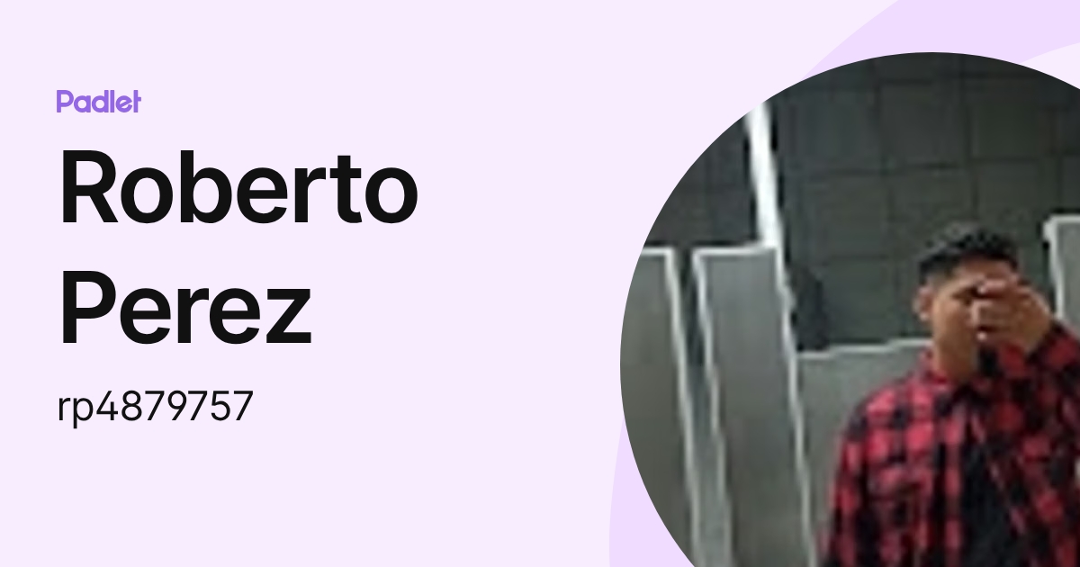 Roberto Perez (rp4879757) profile | Padlet