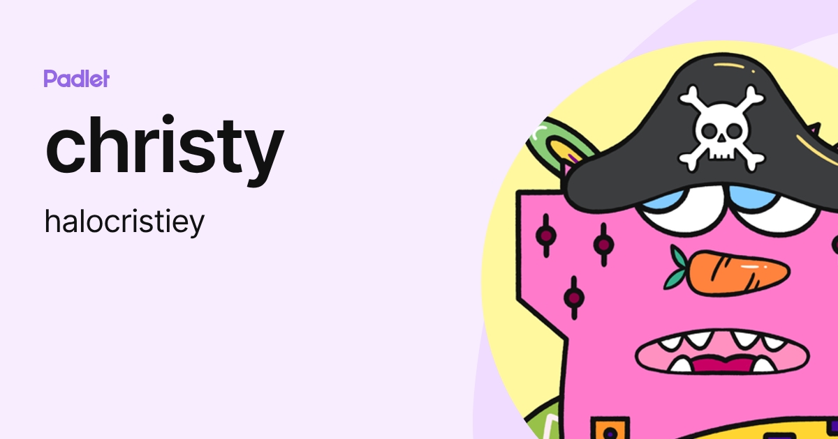christy (halocristiey) profile | Padlet