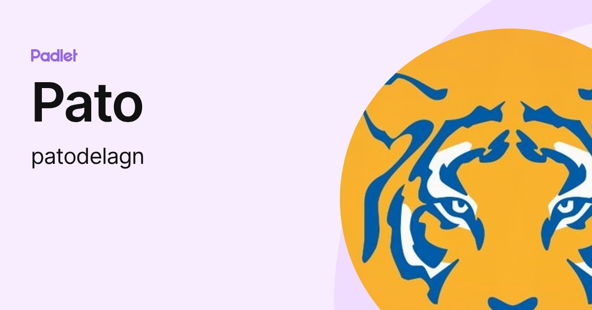 Pato (patodelagn) profile | Padlet
