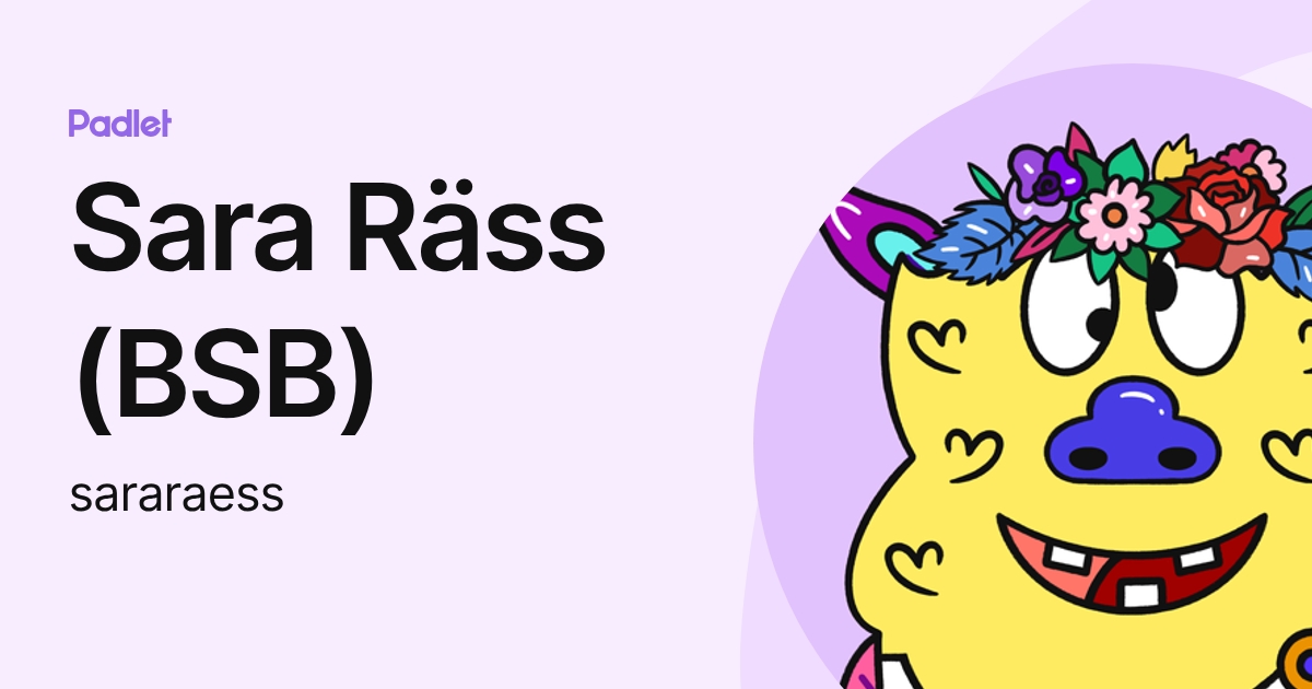 Sara Räss (BSB) (sararaess) profile | Padlet