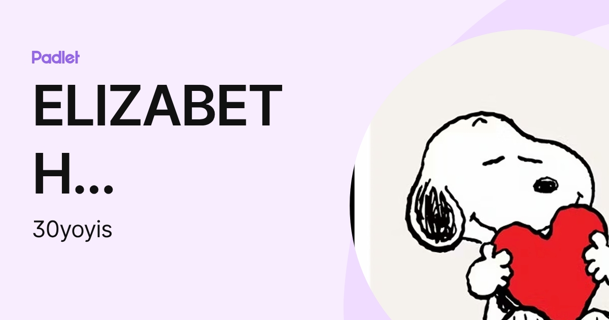 ELIZABETH MARTINEZ (30yoyis) profile | Padlet