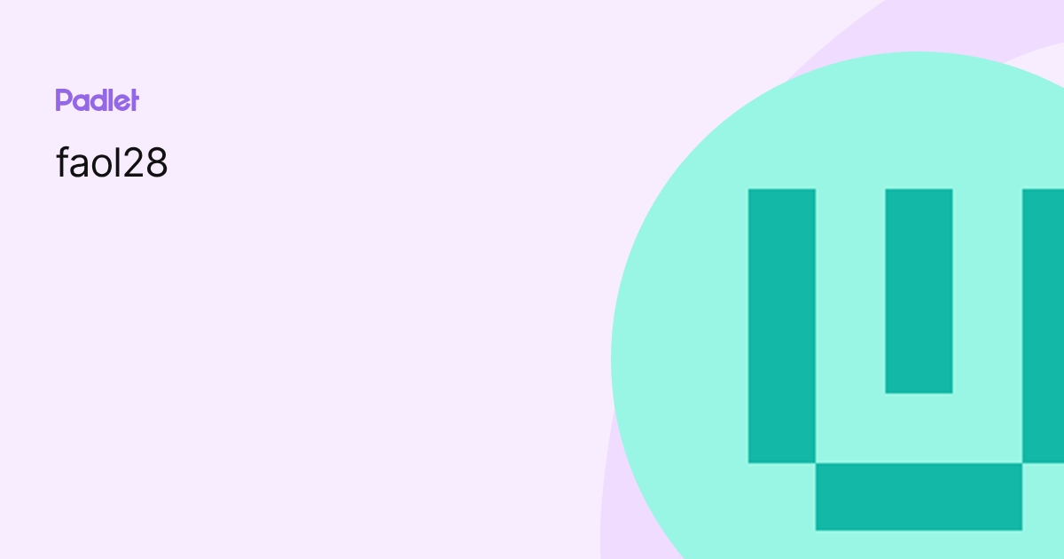 faol28 profile | Padlet