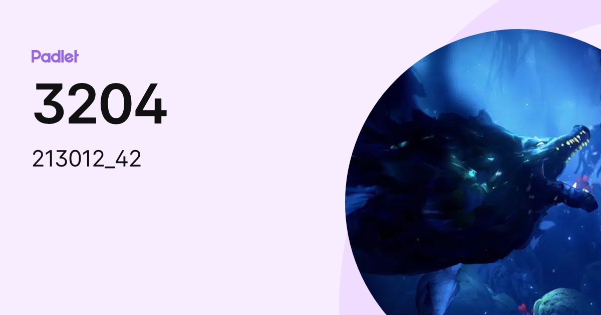 3204 (213012_42) profile | Padlet