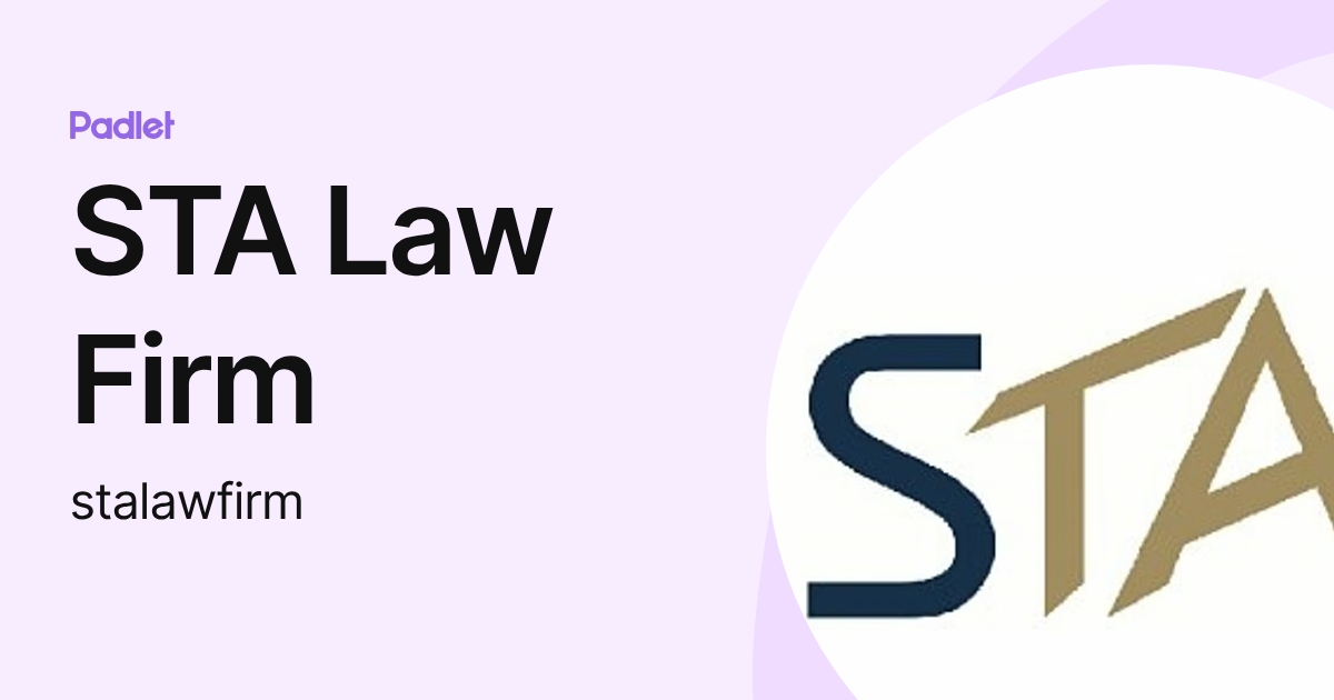 STA Law Firm (stalawfirm) profile | Padlet