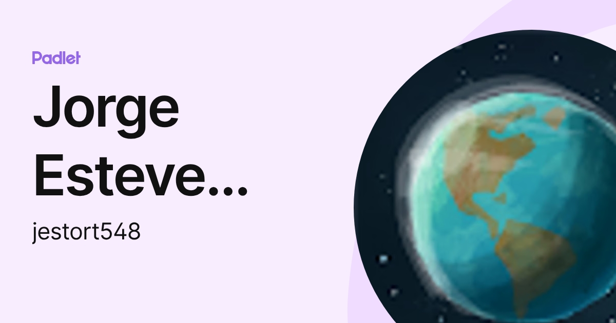 Jorge Esteve Ortuño (jestort548) profile | Padlet