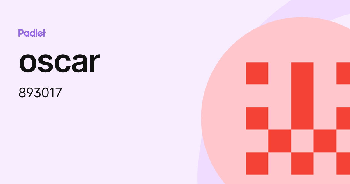 oscar (893017) profile | Padlet