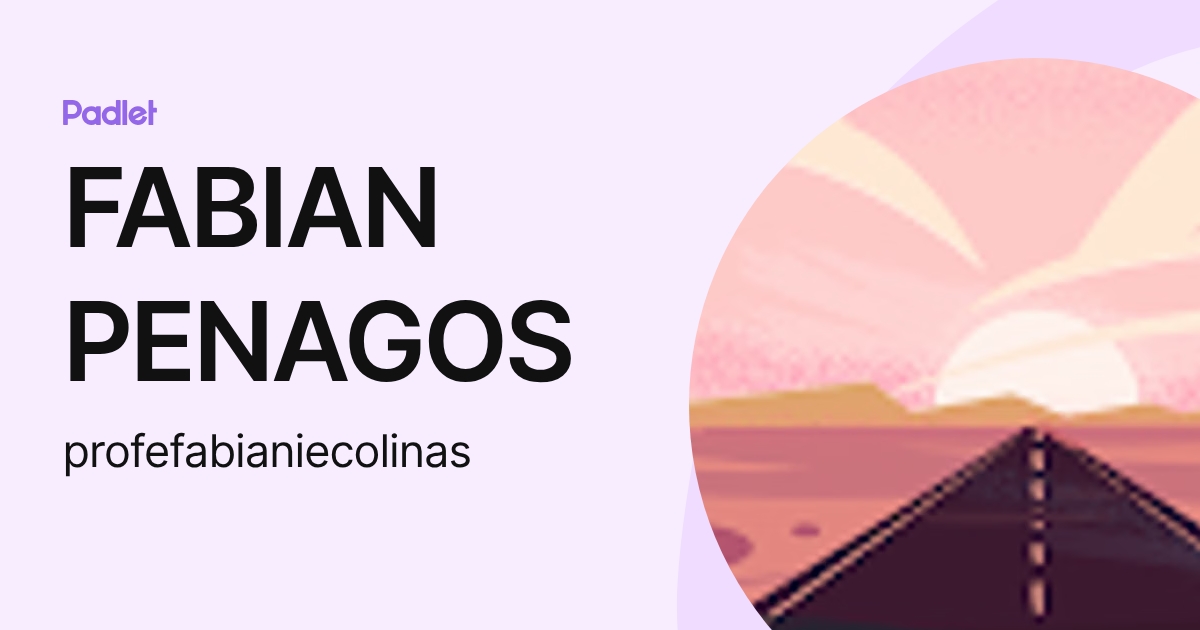 FABIAN PENAGOS (profefabianiecolinas) profile | Padlet