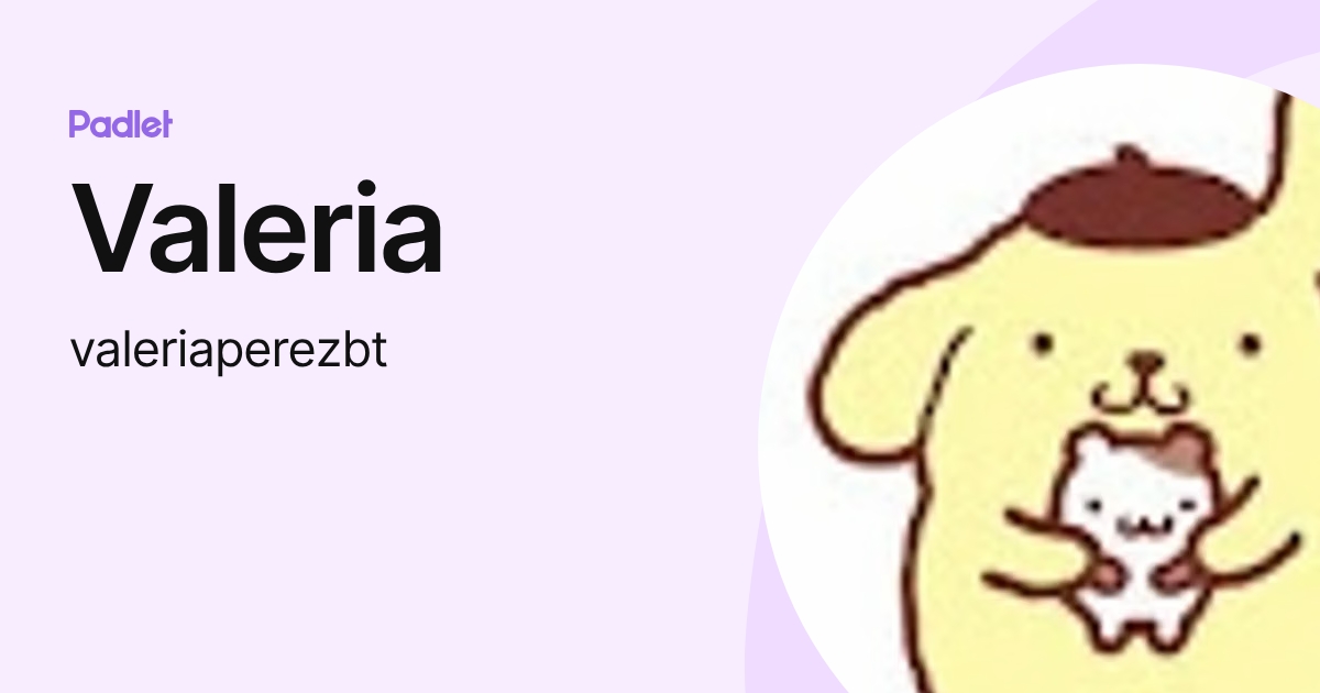 Valeria (valeriaperezbt) profile | Padlet