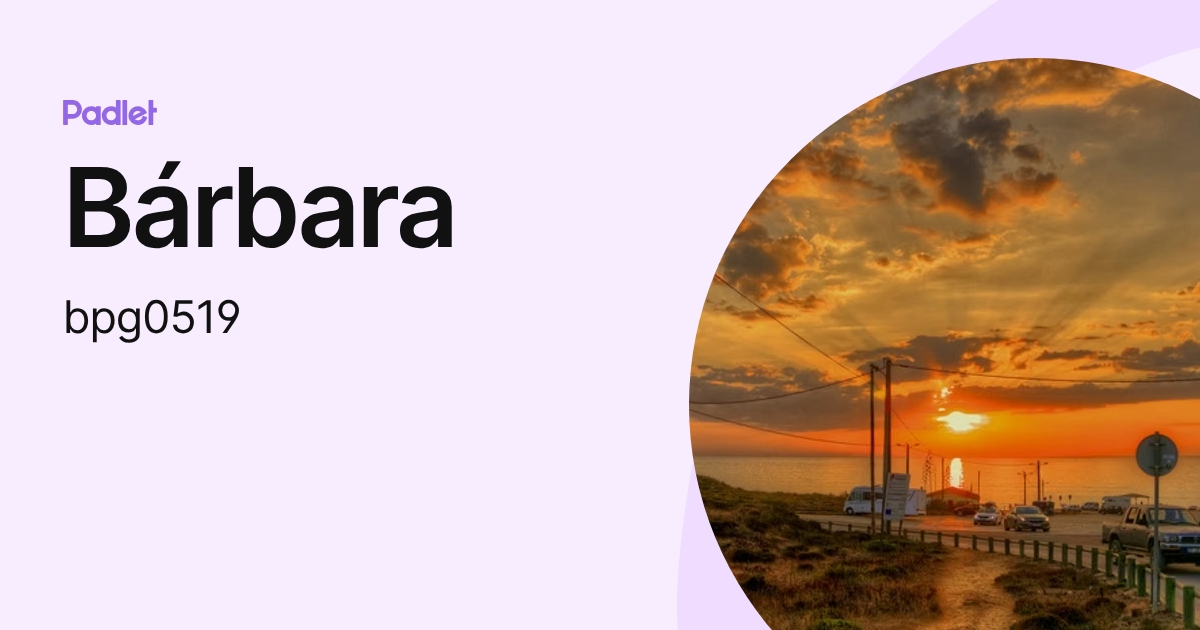 Bárbara (bpg0519) profile | Padlet