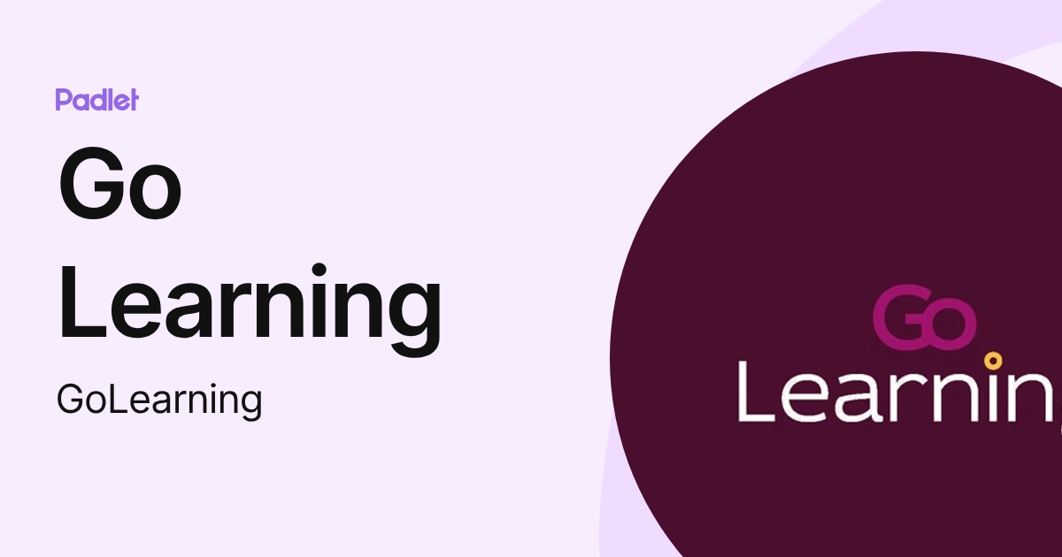 Go Learn Sign Go Learning (GoLearning) profile | Padlet