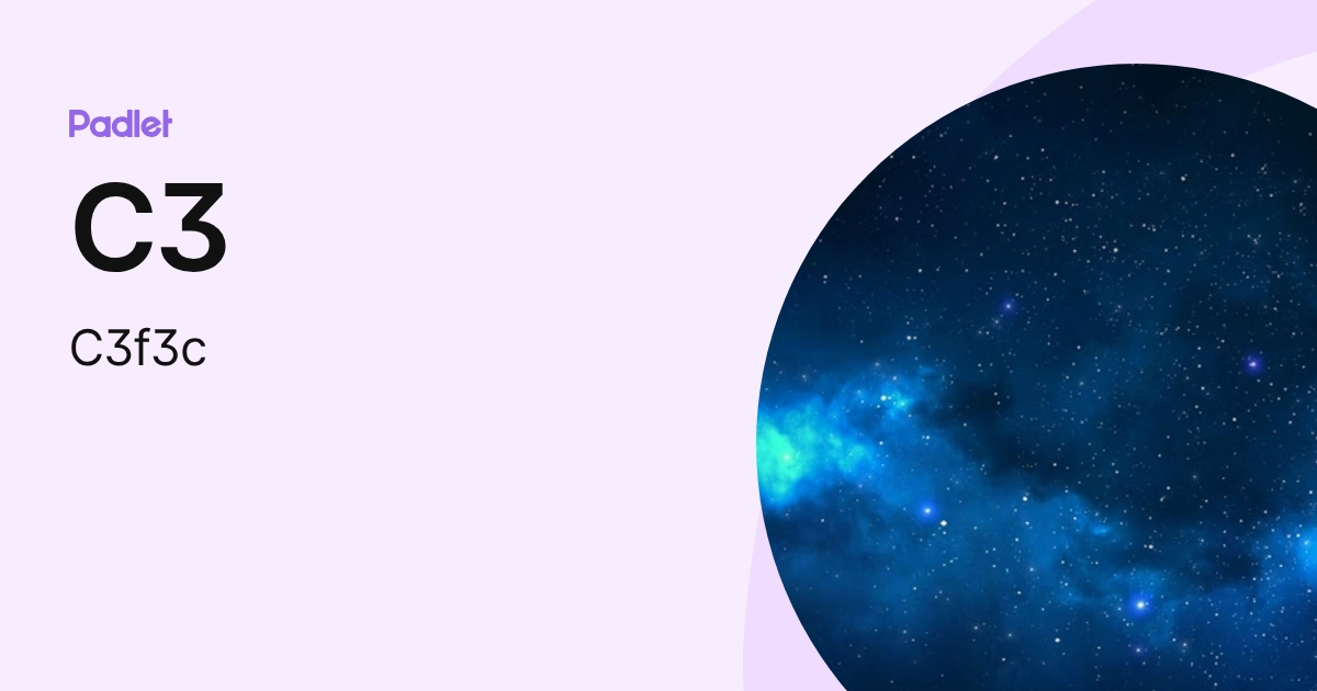 C3 (C3f3c) profile | Padlet
