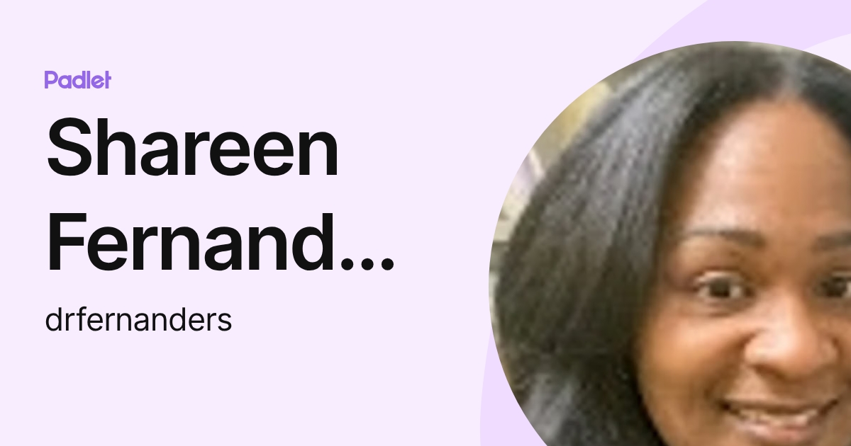 Shareen Fernanders (drfernanders) profile | Padlet