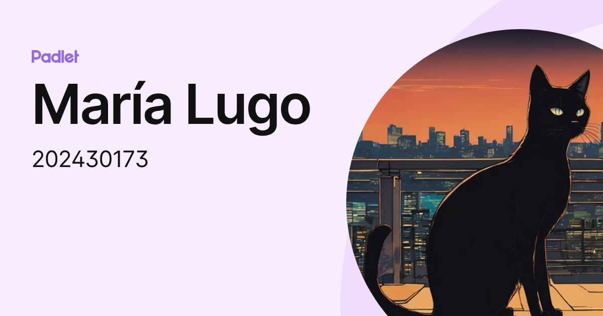 María Lugo (202430173) profile | Padlet