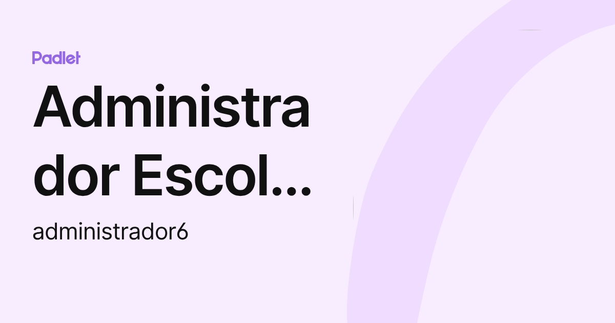 Administrador Escola Marta Mata (administrador6) profile | Padlet