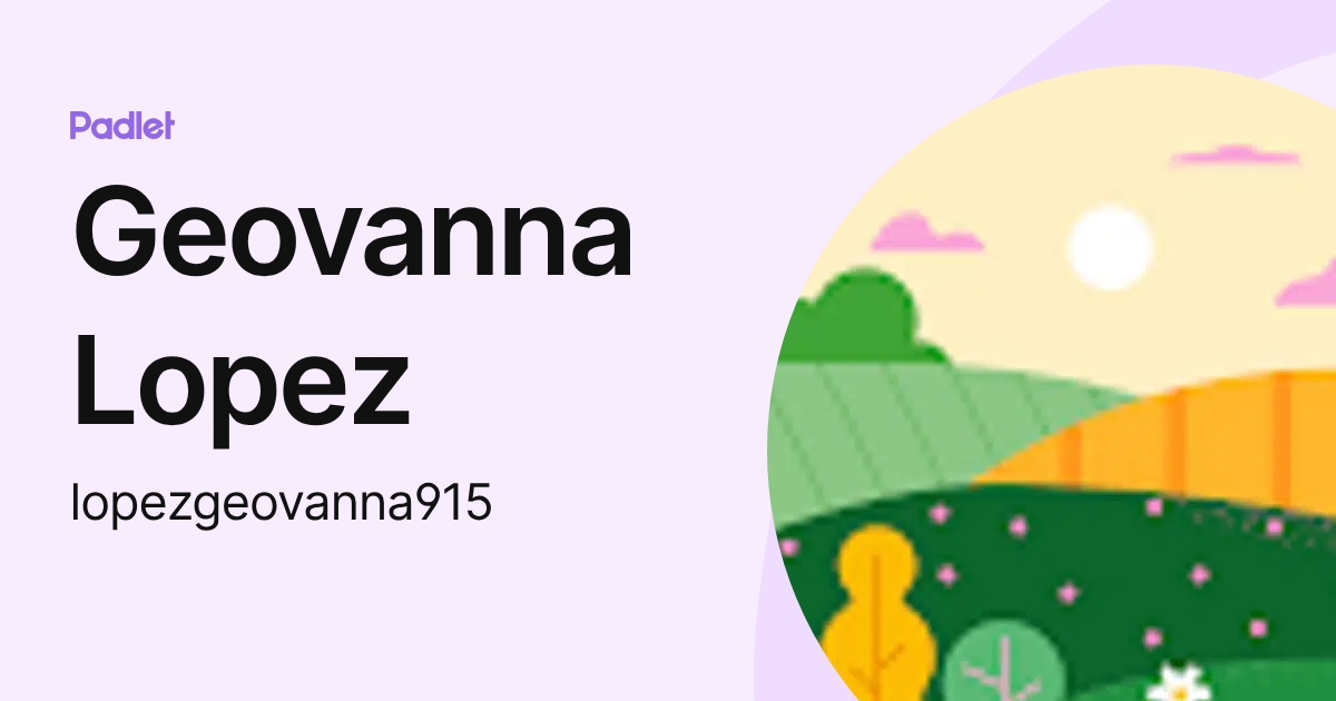 Geovanna Lopez (lopezgeovanna915) profile | Padlet