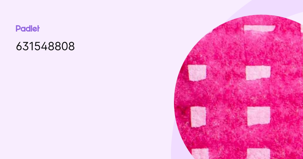 631548808 profile | Padlet