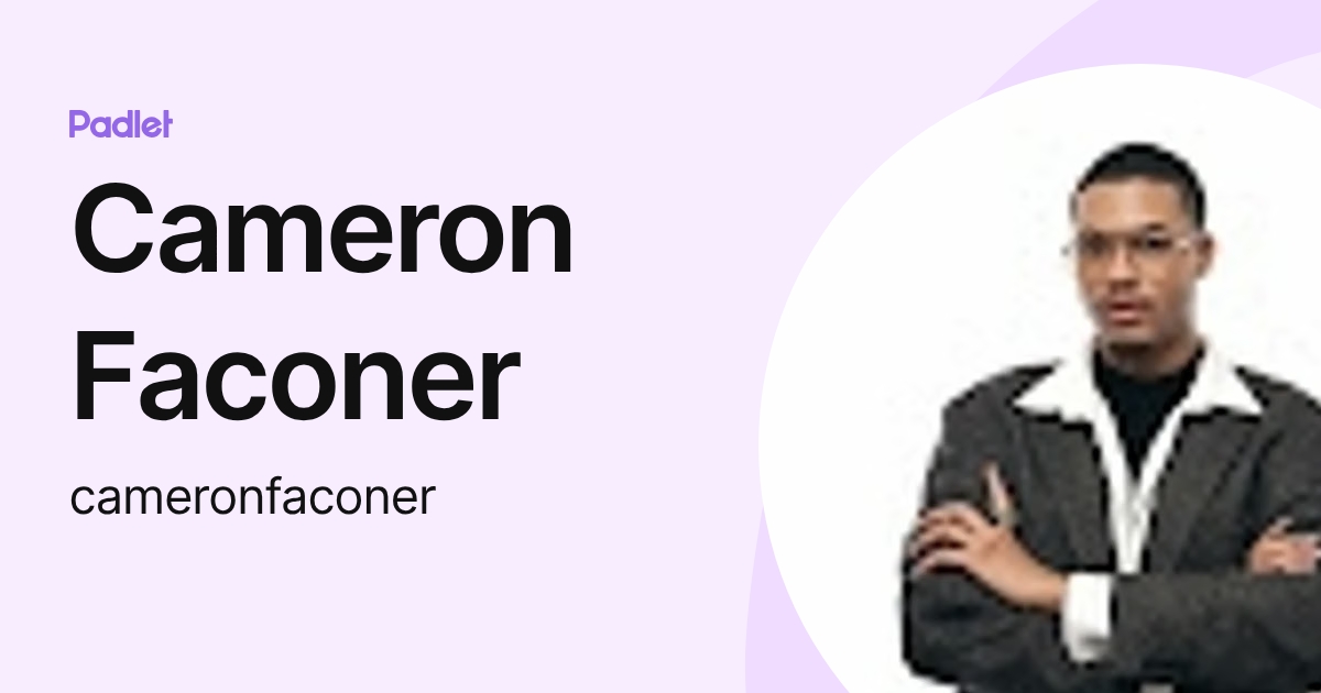 Faconer Cameron Faconer (cameronfaconer) profile | Padlet