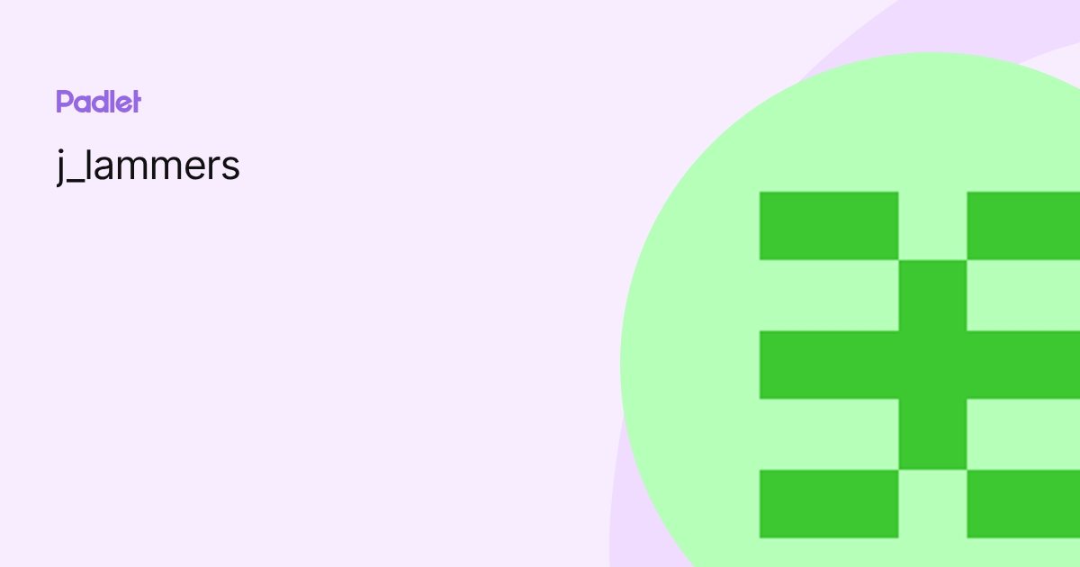 j_lammers profile | Padlet