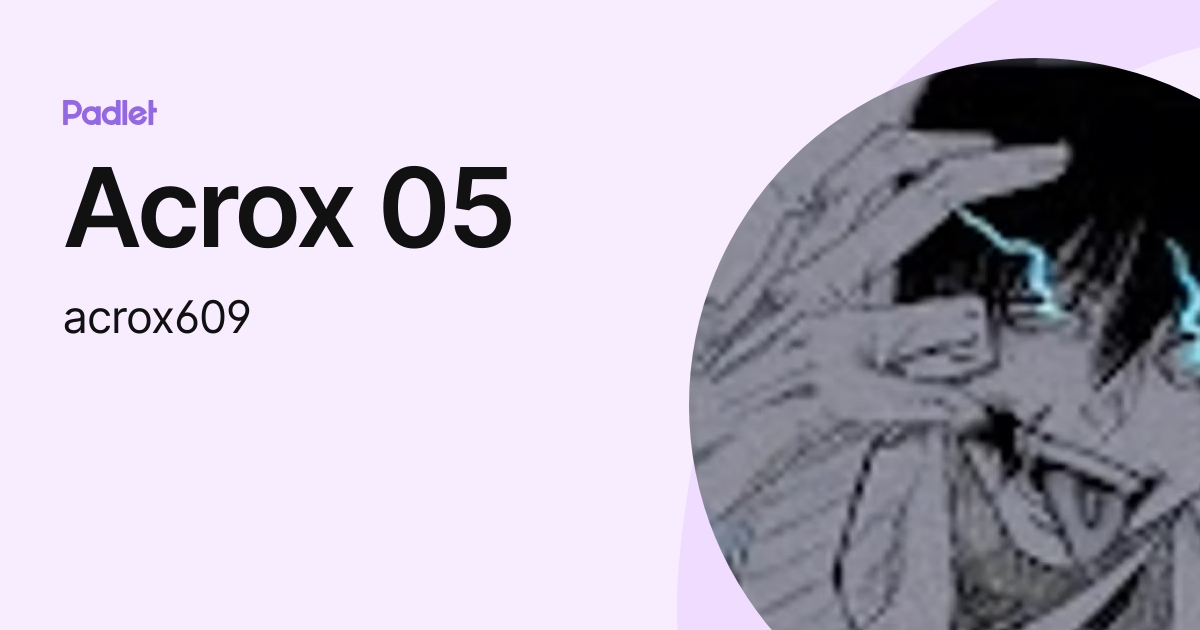 Acrox 05 (acrox609) profile | Padlet