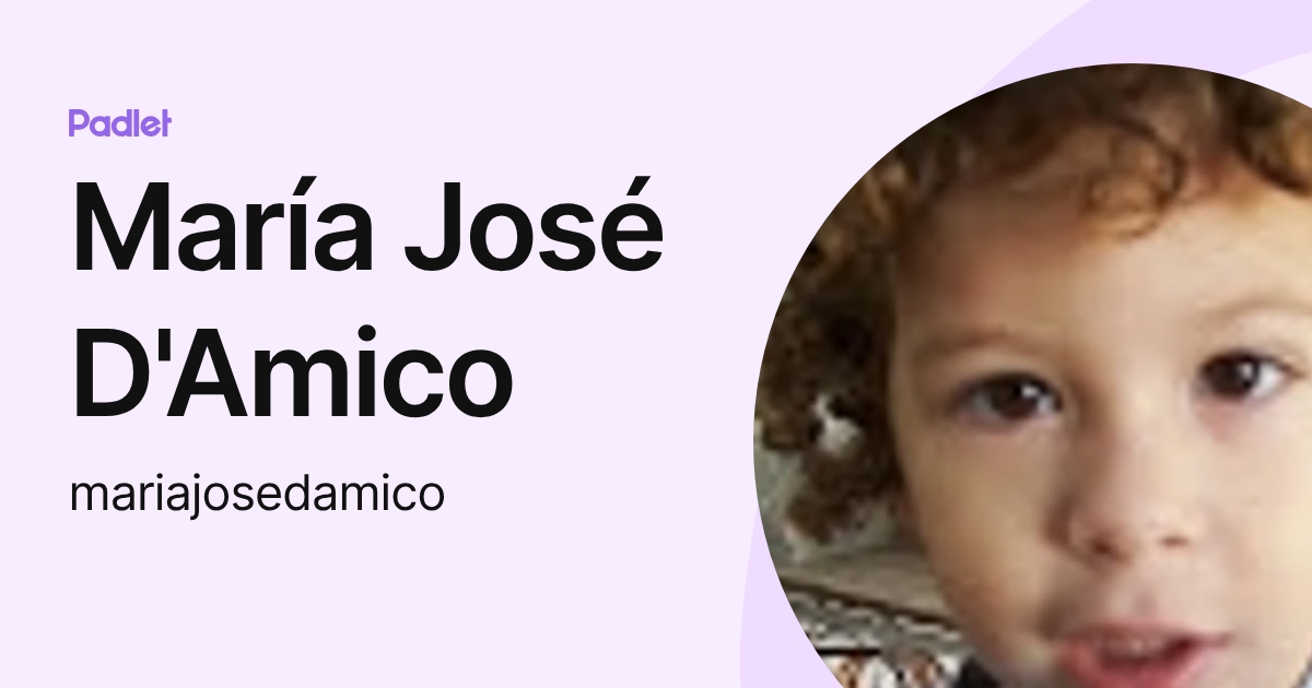 María José D'Amico (mariajosedamico) profile | Padlet