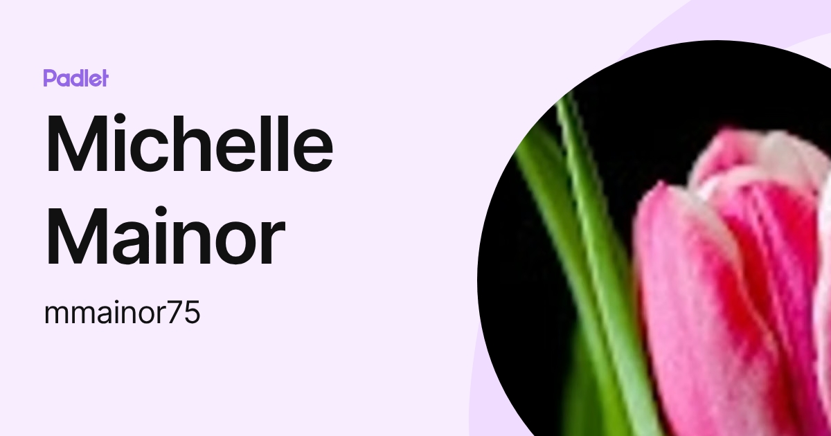Michelle Mainor (mmainor75) profile | Padlet