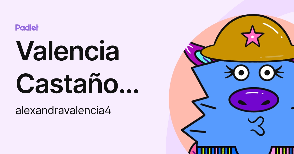 Valencia Castaño Alexandra (alexandravalencia4) profile | Padlet