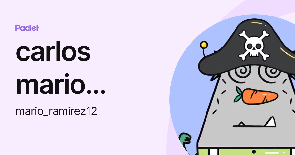 carlos mario ramirez galicia (mario_ramirez12) profile Padlet