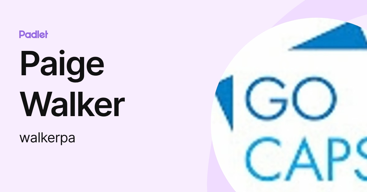 Paige Walker (walkerpa) profile Padlet