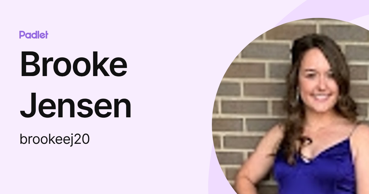 Brooke Jensen (brookeej20) profile | Padlet