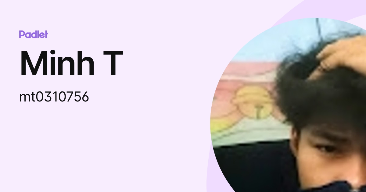 Minh T (mt0310756) profile | Padlet