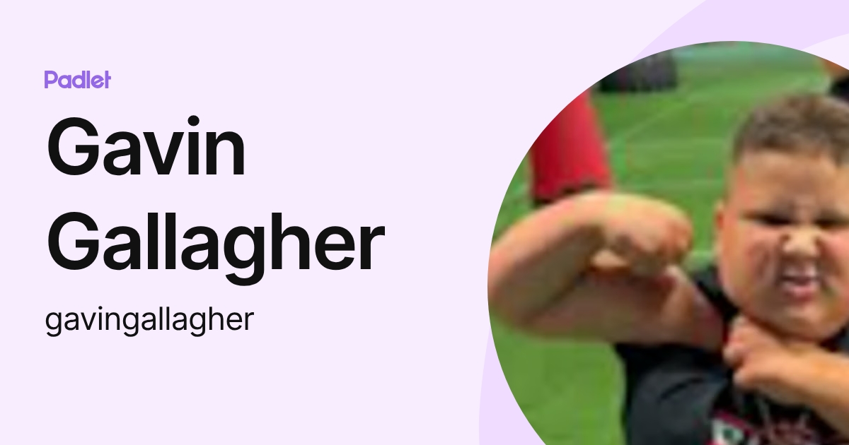 Gavin Gallagher (gavingallagher) profile | Padlet