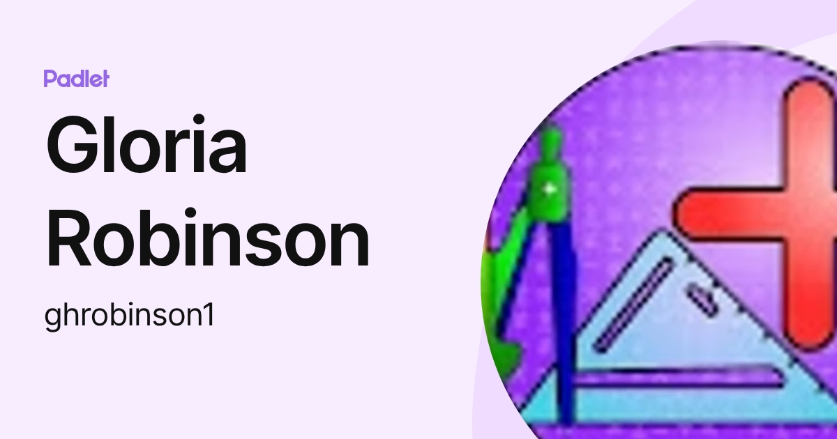 Gloria Robinson (ghrobinson1) profile | Padlet
