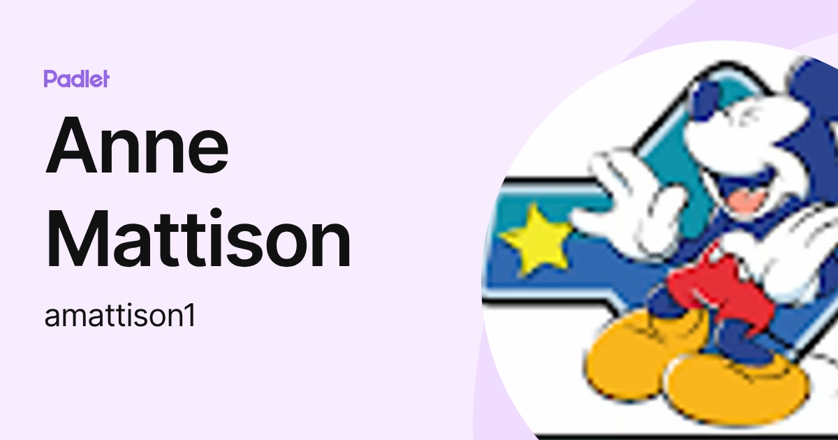 Anne Mattison (amattison1) profile | Padlet