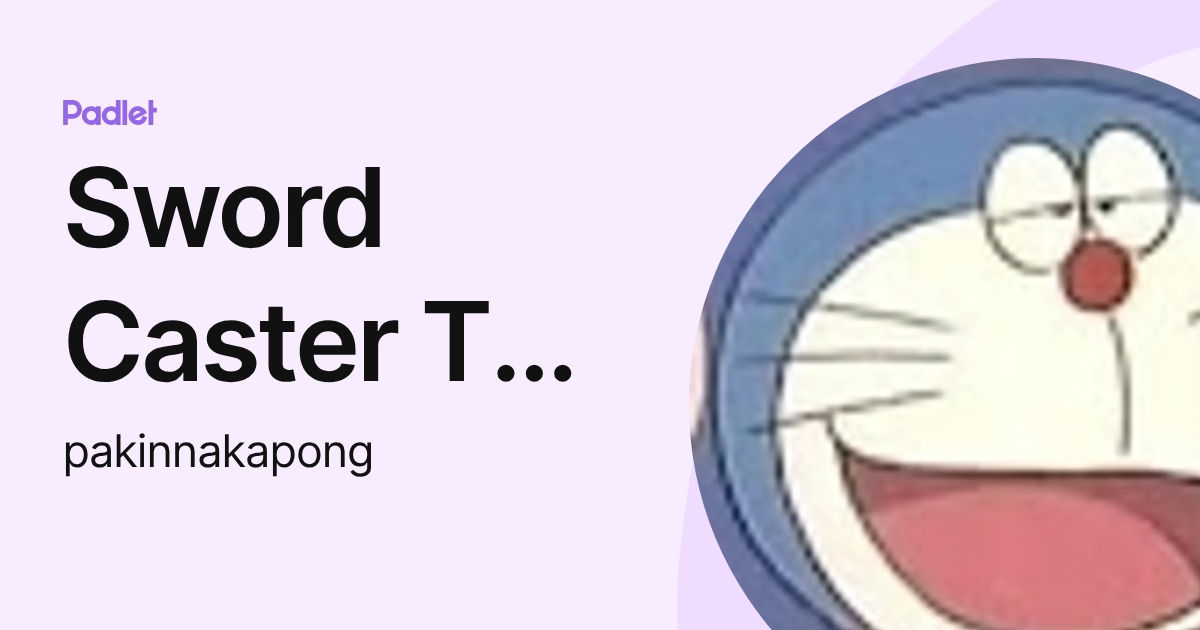 Sword Caster TV GaminG Z (pakinnakapong) profile | Padlet