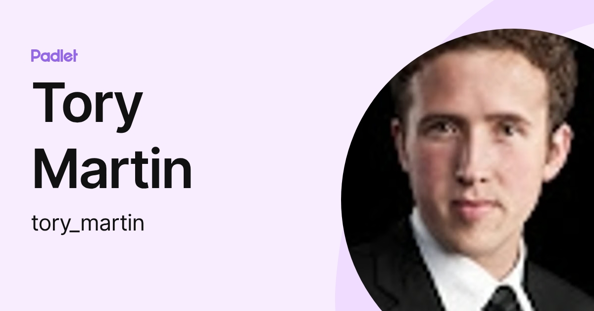 Tory Martin (tory_martin) profile | Padlet