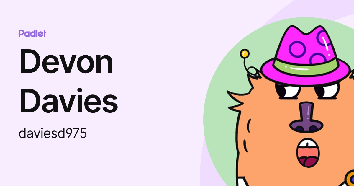 Devon Davies (daviesd975) profile | Padlet