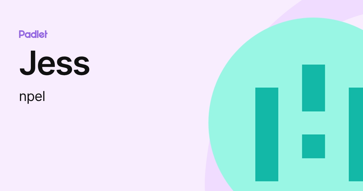 Jess (npel) profile | Padlet
