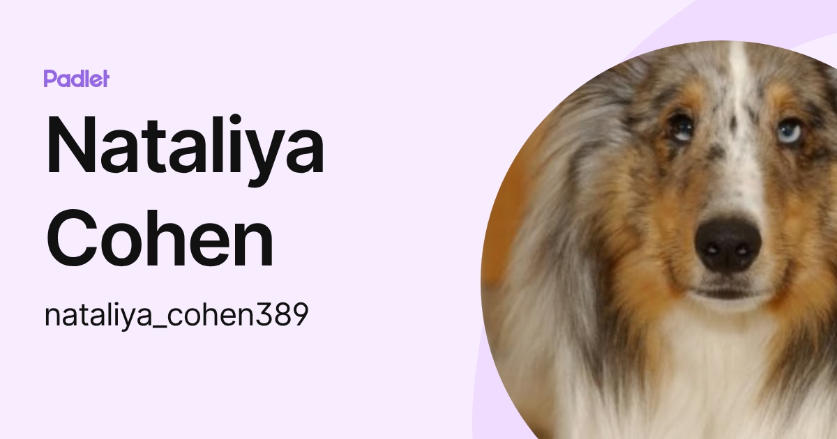 Nataliya Cohen (nataliya_cohen389) profile | Padlet