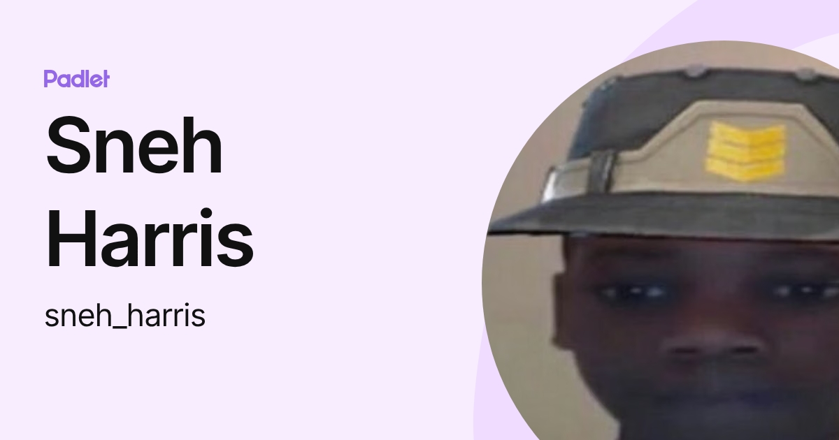 Sneh Harris (sneh_harris) profile | Padlet