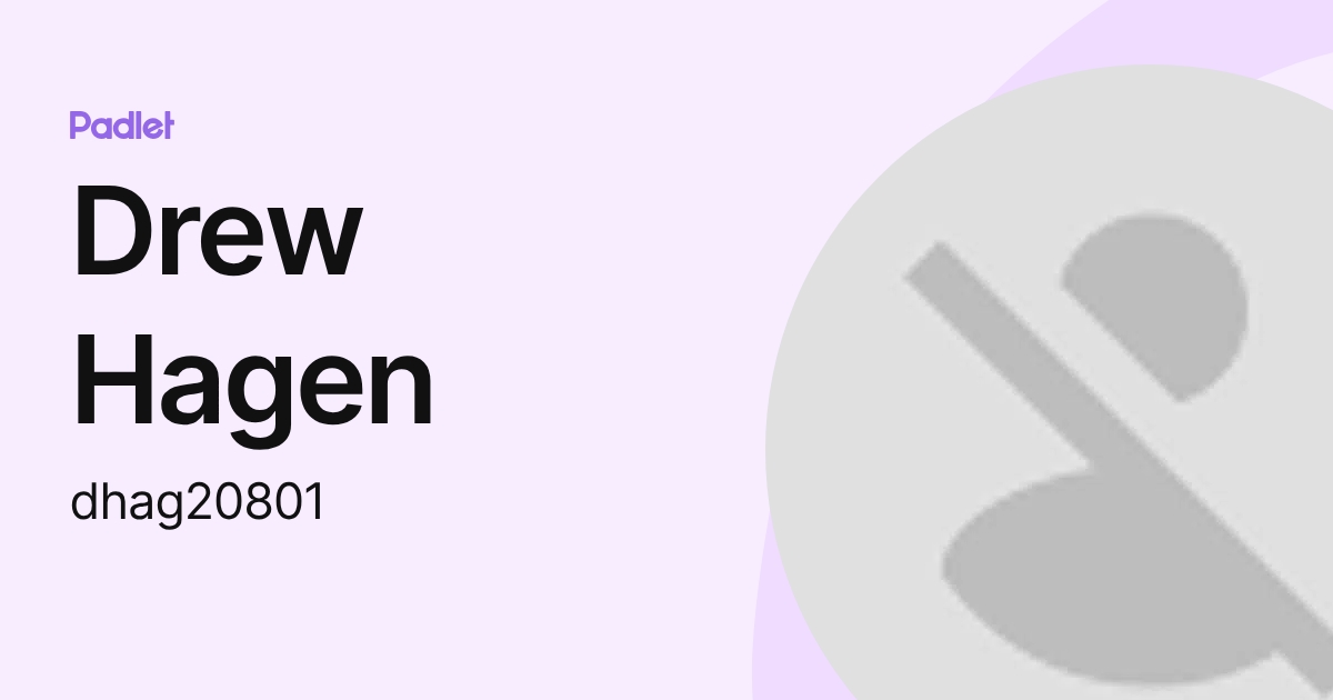 Drew Hagen (dhag20801) profile | Padlet